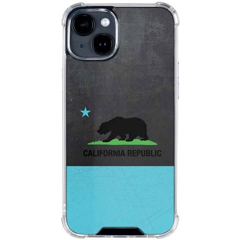 California Neon Republic iPhone 15 Clear Case