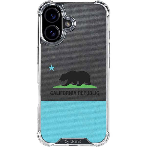 California Neon Republic iPhone 16 Clear Case