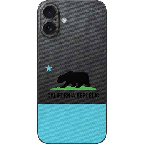 California Neon Republic iPhone 16 Plus Skin