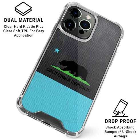 California Neon Republic iPhone 16 Pro Clear Case