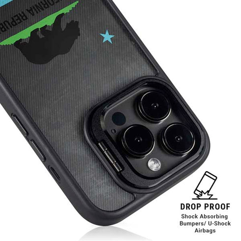 California Neon Republic iPhone 16 Pro Max Kickstand Case
