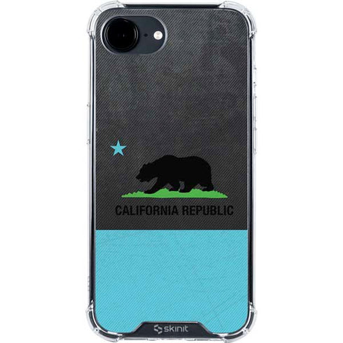 California Neon Republic iPhone 16e Clear Case