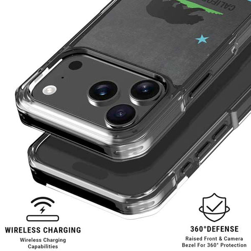 California Neon Republic iPhone 18 Pro Clear Case