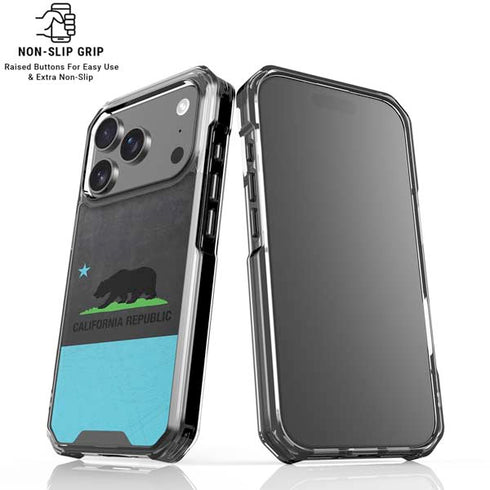 California Neon Republic iPhone 18 Pro Clear Case
