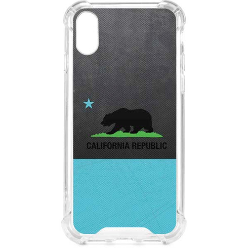 California Neon Republic iPhone XS Clear Case