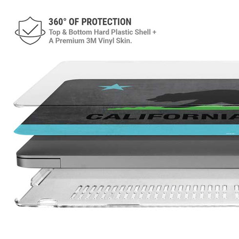 California Neon Republic MacBook Pro 14in (2021-24) Case plus Skin