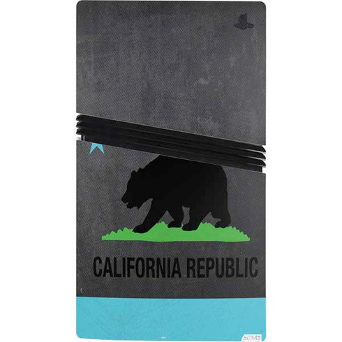 California Neon Republic PS5 Pro Console Skin