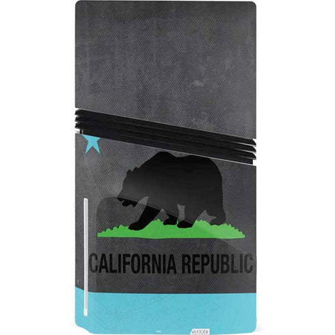 California Neon Republic PS5 Pro Disk Console Skin