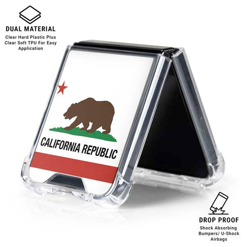 California Republic Galaxy Z Flip6 Clear Case