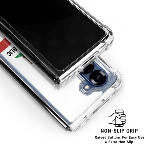 California Republic Galaxy Z Fold6 Clear Case