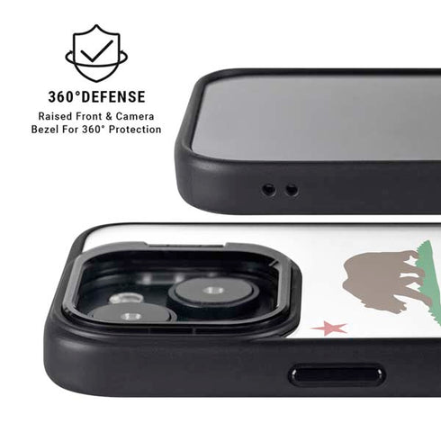 California Republic iPhone 15 Plus Kickstand Case