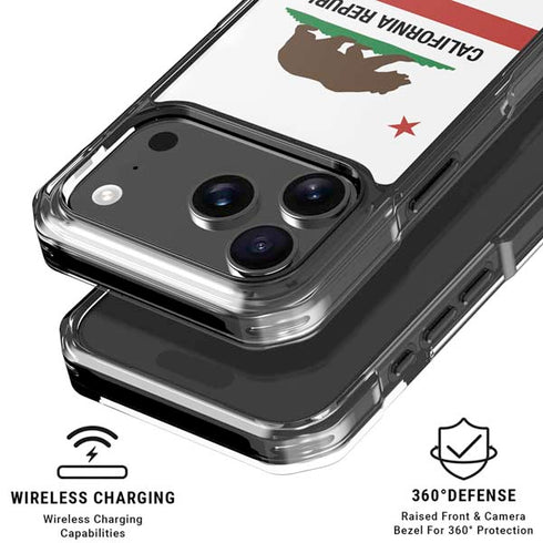 California Republic iPhone 18 Pro Clear Case