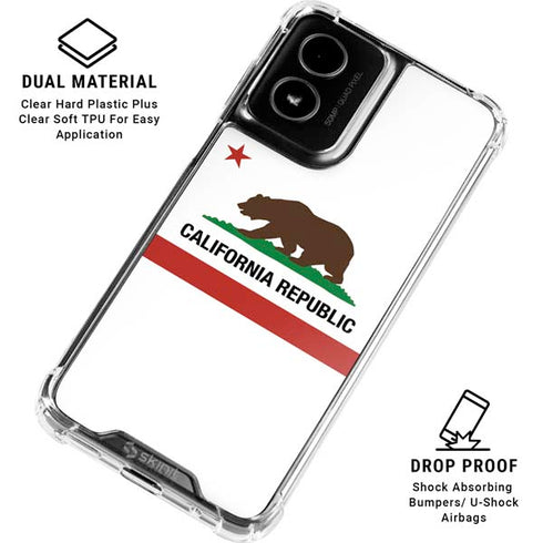 California Republic Moto G Power 5G (2024) Clear Case