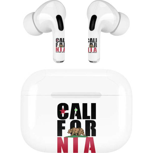California White Block AirPods Skins