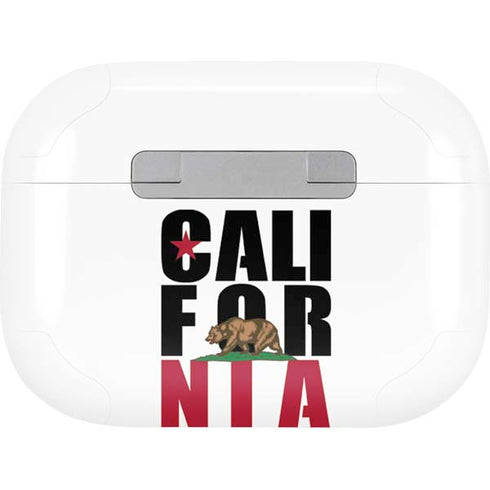 California White Block AirPods Skins