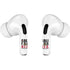 California White Block AirPods Skins