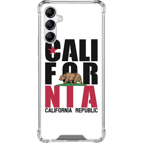 California White Block Gabb Phone 4 Clear Case
