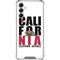 California White Block Gabb Phone 4 Clear Case