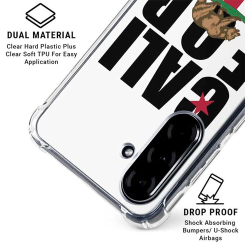 California White Block Galaxy A36 5G Clear Case
