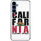 California White Block Galaxy A55 5G Clear Case