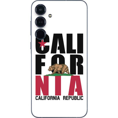 California White Block Galaxy A55 5G Skin