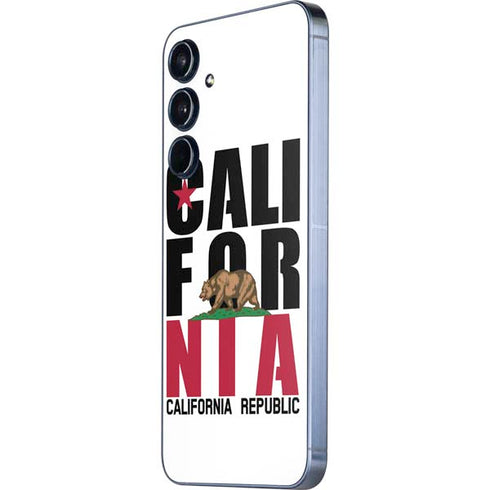 California White Block Galaxy A55 5G Skin