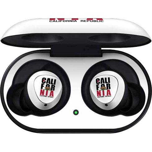 California White Block Galaxy Buds Skin