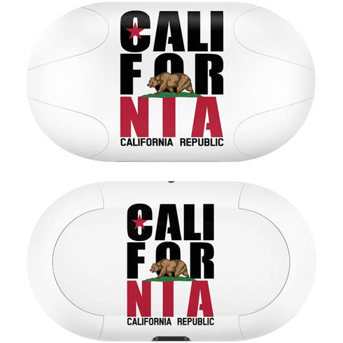 California White Block Galaxy Buds Skin