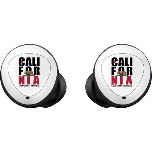 California White Block Galaxy Buds Skin