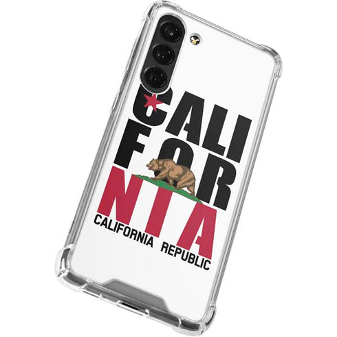 California White Block Galaxy S24 FE Clear Case