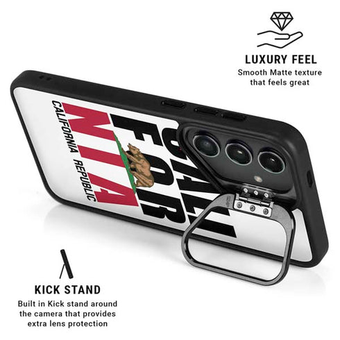California White Block Galaxy S25 Kickstand Case