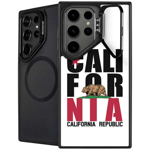 California White Block Galaxy S25 Ultra Kickstand Case