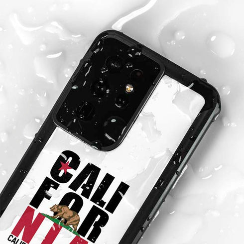 California White Block Galaxy S24 Ultra Waterproof Case