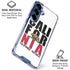 California White Block Galaxy S25 Clear Case