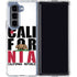 California White Block Galaxy Z Fold5 5G Clear Case