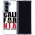 California White Block Galaxy Z Fold5 5G Clear Case