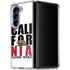California White Block Galaxy Z Fold5 5G Clear Case