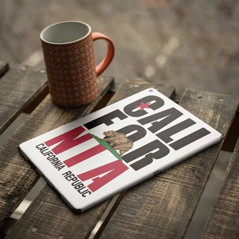 California White Block iPad Skins