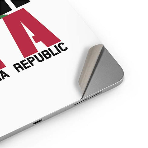 California White Block Apple iPad Air Skin