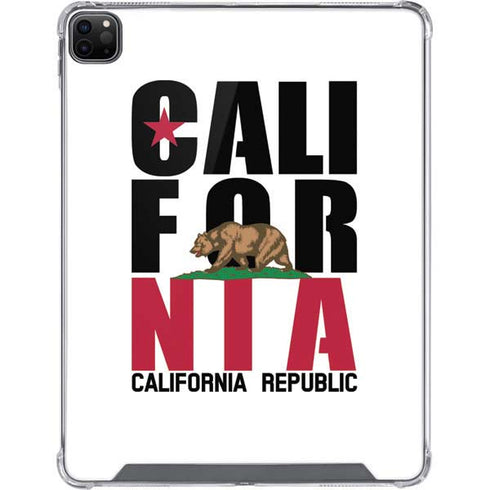 California White Block iPad Cases