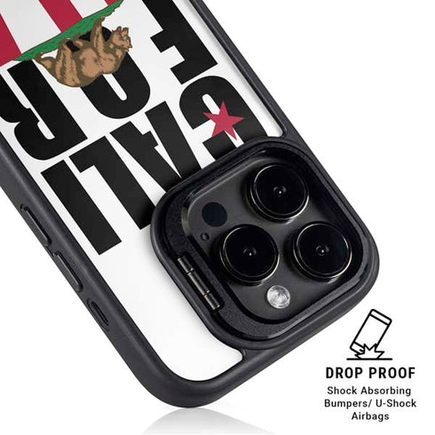 California White Block iPhone 14 Pro Max Kickstand Case