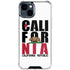 California White Block iPhone 15 Clear Case