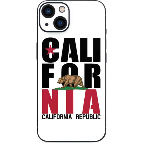 California White Block iPhone 15 Skin