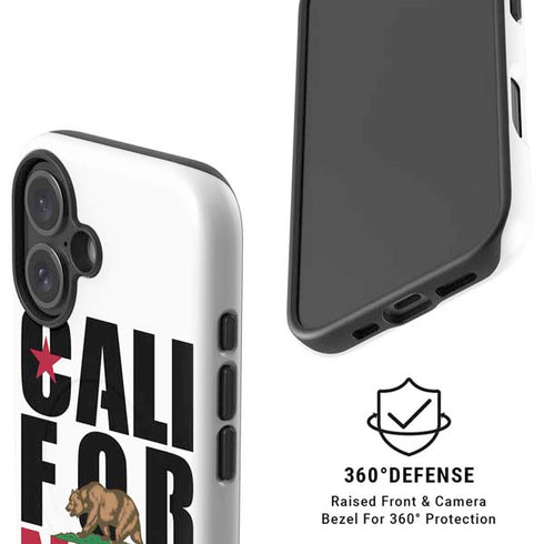 California White Block iPhone 16 Magsafe Impact Case