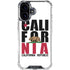 California White Block iPhone 16 Plus Clear Case