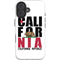 California White Block iPhone 16 Plus Impact Case
