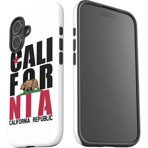 California White Block iPhone 16 Plus Impact Case