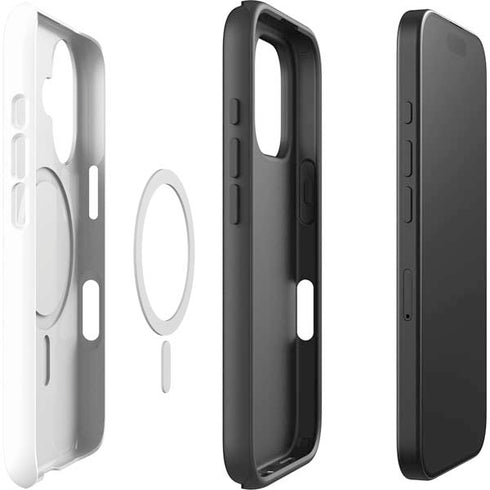 California White Block iPhone 16 Plus Magsafe Impact Case