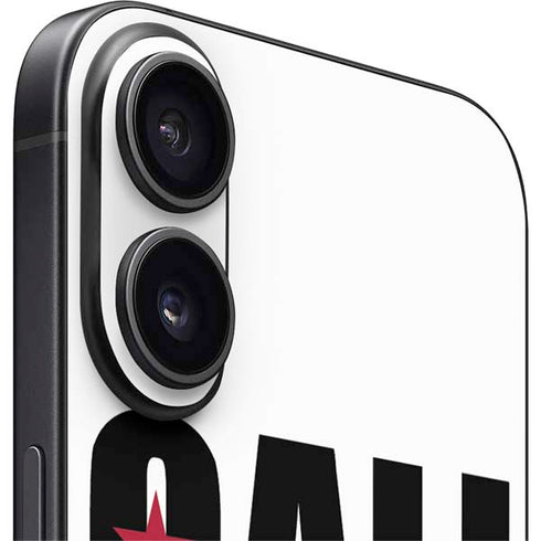 California White Block iPhone 16 Plus Skin