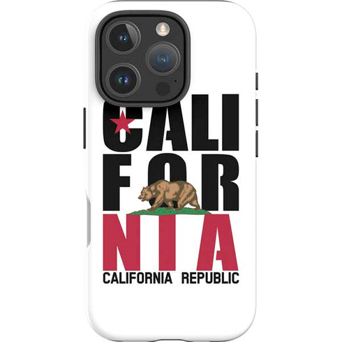 California White Block iPhone 16 Pro Impact Case